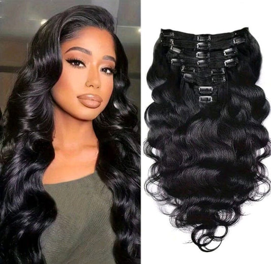 Black Body Wave Clip-in Extensions